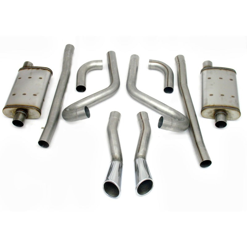 JBA 65-66 Ford Mustang 260-428 409SS Dual Through Rear Valance Header Back Exhaust -  Shop now at Performance Car Parts