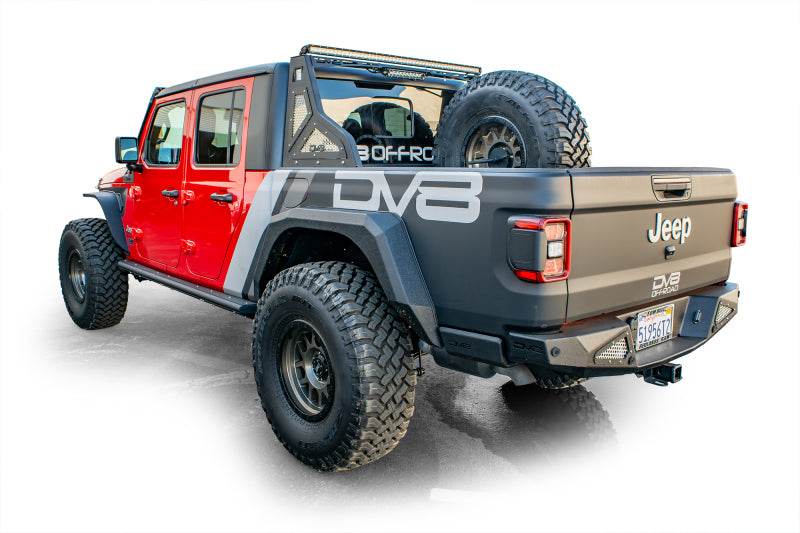 DV8 Offroad 2019+ Jeep Gladiator Universal Stand Up In-Bed Tire Carrier -  Shop now at Performance Car Parts