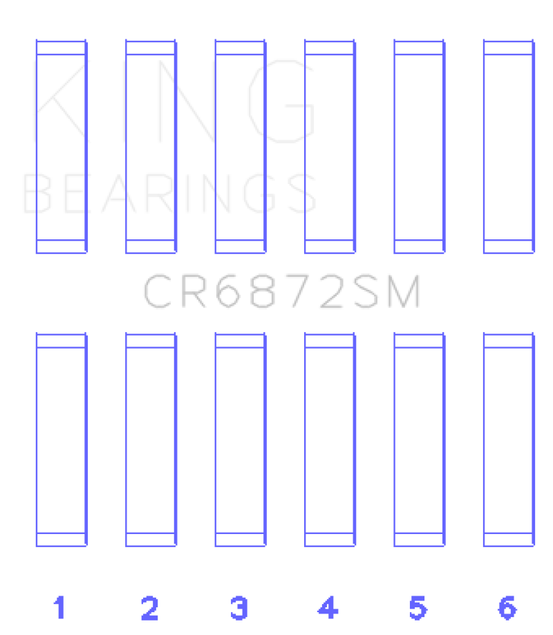 King Toyota 1GR-FE (Size +.25mm) Connecting Rod Bearing Set -  Shop now at Performance Car Parts