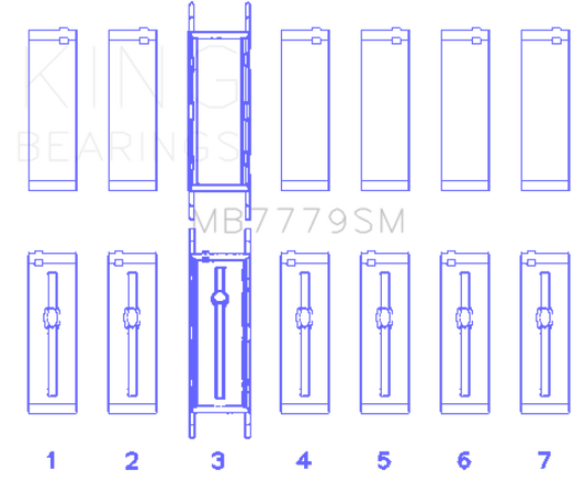 King BMW B58B30A Main Bearing Set