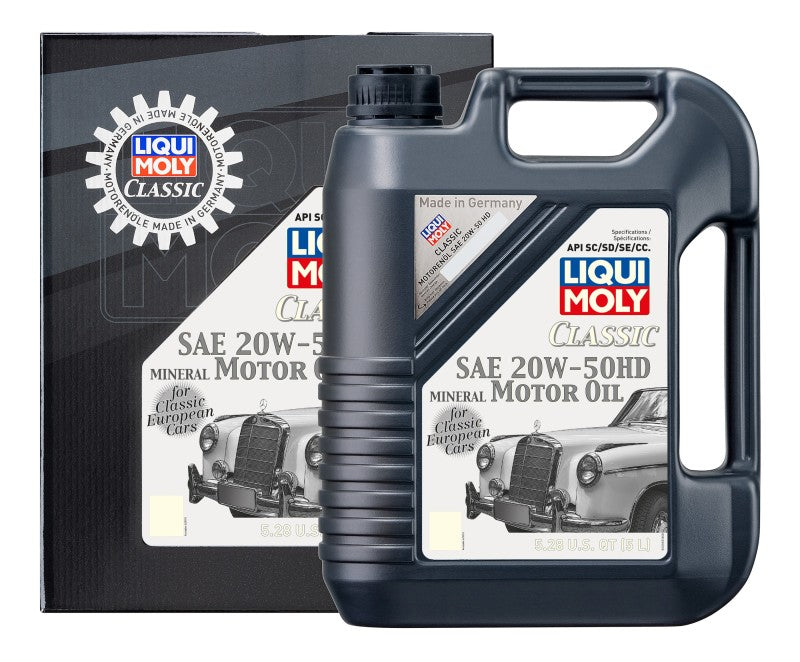 LIQUI MOLY 5L Classic Motor Oil SAE 20W50 HD -  Shop now at Performance Car Parts