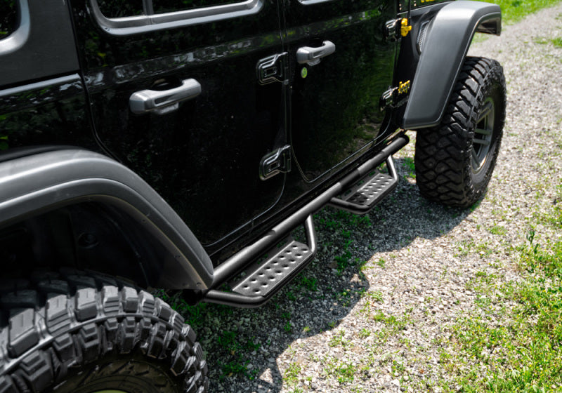 N-Fab RS Nerf Step 07-18 Jeep Wrangler JK 4DR - Full Length - Tex. Black -  Shop now at Performance Car Parts