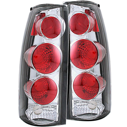 ANZO 1999-2000 Cadillac Escalade Taillights Chrome 3D Style - Performance Car Parts