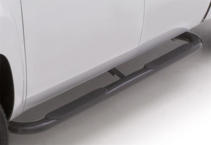 Lund 05-17 Toyota Tacoma Access Cab 4in. Oval Curved Steel Nerf Bars - Black -  Shop now at Performance Car Parts