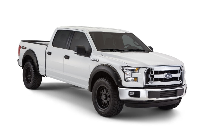 Bushwacker 15-17 Ford F-150 Styleside Pocket Style Flares 4pc 67.1/78.9/97.6in Bed - Black -  Shop now at Performance Car Parts