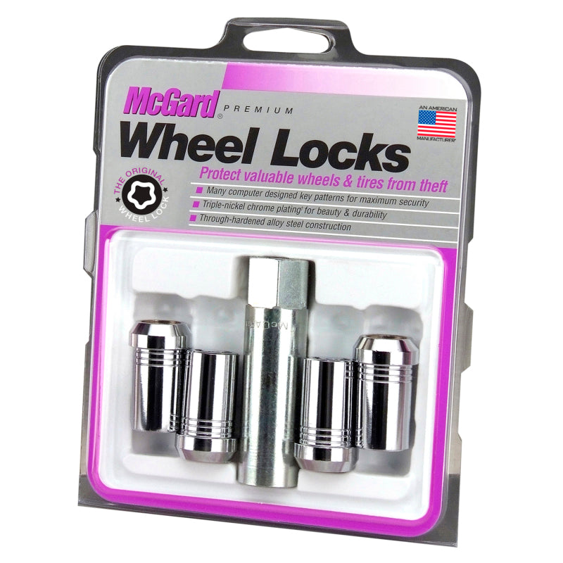 McGard Wheel Lock Nut Set - 4pk. (Tuner / Cone Seat) M14X1.5 / 22mm Hex / 1.648in. Length - Chrome -  Shop now at Performance Car Parts