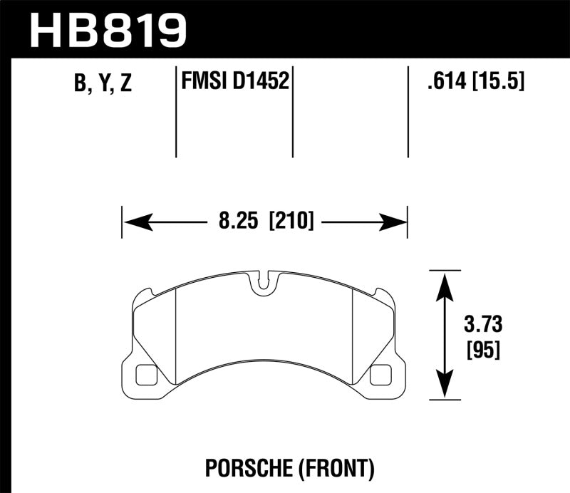 Hawk 11-13 Porsche Cayenne HPS 5.0 Front Brake Pads -  Shop now at Performance Car Parts
