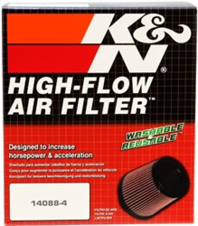 K&N Universal Air Filter 4in Flange / 5-3/8in Base / 4-1/2in Top / 6in Height -  Shop now at Performance Car Parts