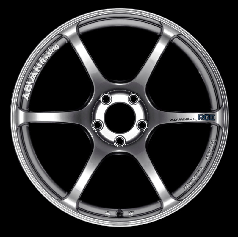 Advan RGIII 18x10.5 +15 5-114.3 Racing Hyper Black Wheel - Performance Car Parts