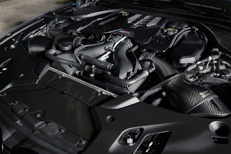 CSF 16-21 BMW M5 (F90) / 17-21 BMW M8 (F91/F92/F93) Twin Charge-Air-Cooler Set - Crinkle Black -  Shop now at Performance Car Parts