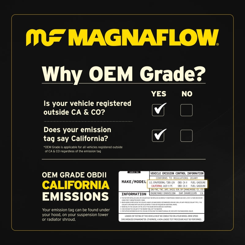Magnaflow 14-15 Chevrolet Silverado 1500 Underbody 4.3L / 5.3L Direct-Fit Catalytic Converter -  Shop now at Performance Car Parts