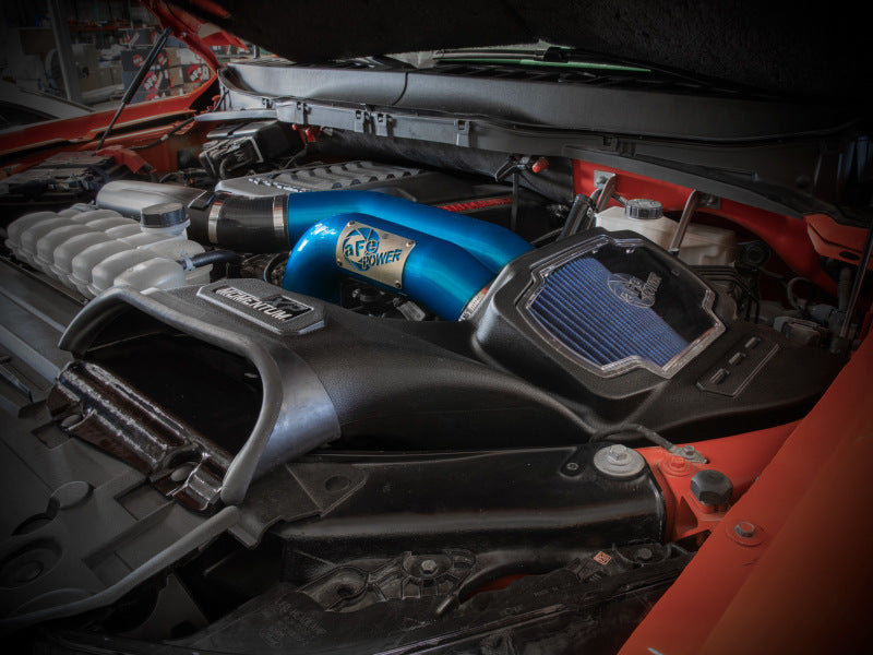 aFe 21-22 Ford F-150 Raptor V6-3.5L(tt) Momentum XP Cold Air Intake System - Blue w/ Pro 5R Filter -  Shop now at Performance Car Parts