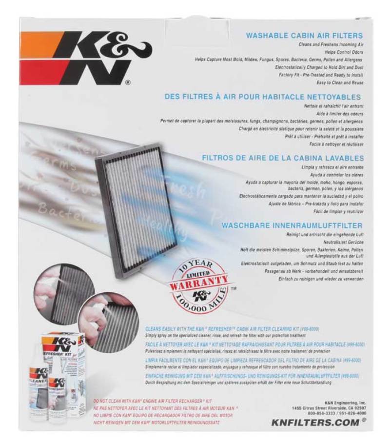 K&N Replacement Cabin Air Filter -  Shop now at Performance Car Parts
