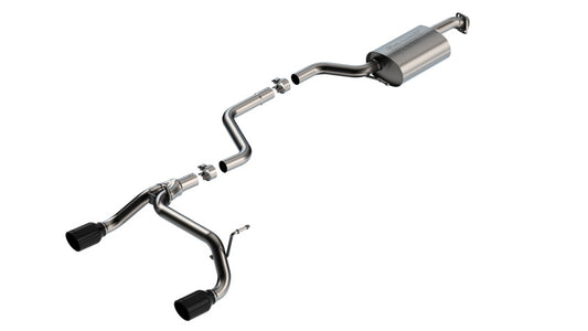 Borla 18-23 Suzuki Jimny 1.4L AT/MT 4WD 2DR 2in S-Type Catback Exhaust - Black Chrome Tips -  Shop now at Performance Car Parts