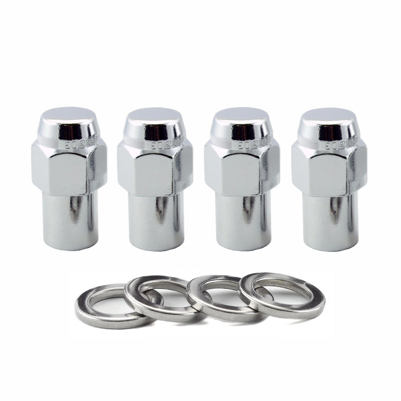 McGard Hex Lug Nut (Reg. Shank - .746in.) 1/2-20 / 13/16 Hex / 1.65in. Length (4-Pack) - Chrome -  Shop now at Performance Car Parts