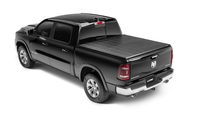 Lund 19-23 RAM 1500 (5.5ft Bed w/o RamBox Cargo Mgmt) Genesis Tri-Fold Tonneau Cover - Black -  Shop now at Performance Car Parts