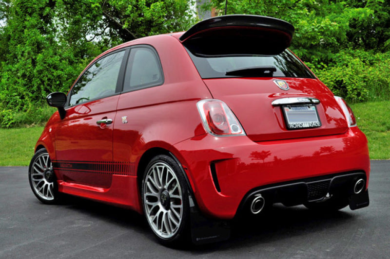 Rally Armor 12-18 Fiat 500 (Pop/Sport/Lounge/Abarth) Black UR Mud Flap w/ Red Logo -  Shop now at Performance Car Parts