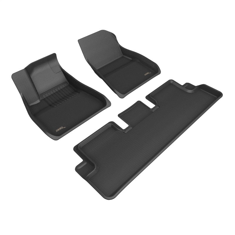 3D MAXpider 20-22 Tesla Model 3 Kagu 1st & 2nd Row Floormats - Black -  Shop now at Performance Car Parts