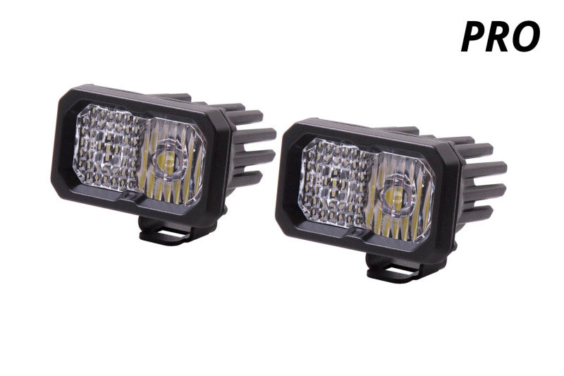 Diode Dynamics Stage Series 2 In LED Pod Pro - White Spot Standard WBL (Pair) -  Shop now at Performance Car Parts
