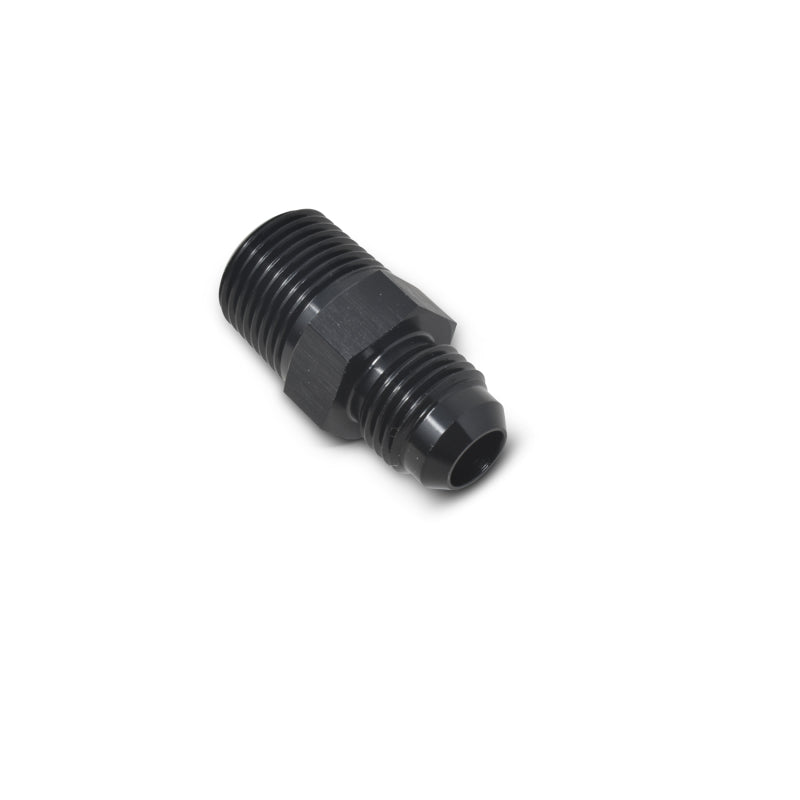 Russell Performance -4 AN to 1/4in NPT Straight Flare to Pipe (Black) -  Shop now at Performance Car Parts