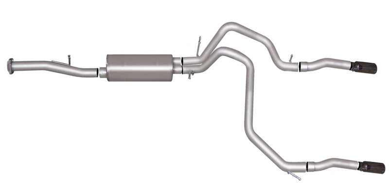 Gibson 07-12 Chevrolet Avalanche LS 5.3L 2.25in Cat-Back Dual Split Exhaust - Aluminized -  Shop now at Performance Car Parts