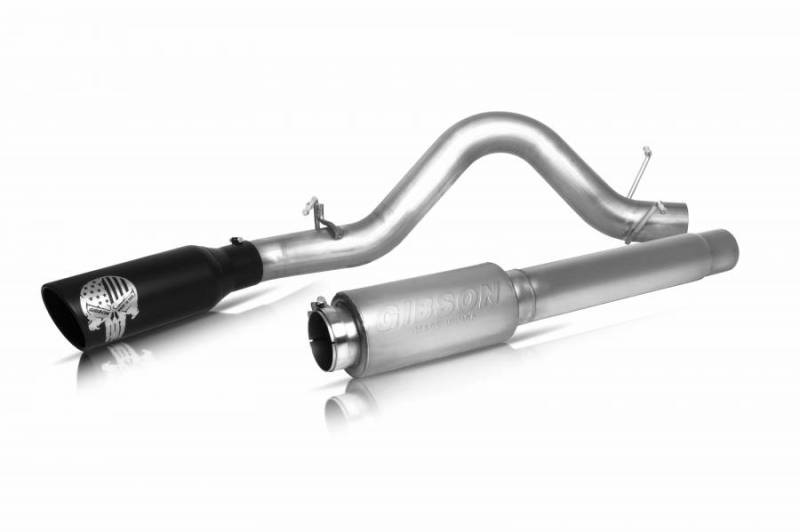 Gibson 04-10 Nissan Titan SE 5.6L 4in Patriot Skull Series Cat-Back Single Exhaust - Stainless -  Shop now at Performance Car Parts