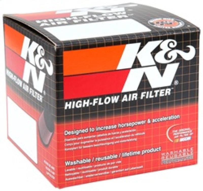 K&N Filter Universal Rubber Filter 2 inch Flange 3 1/8 inch Base, 2 inch Top, 3 inch Height -  Shop now at Performance Car Parts