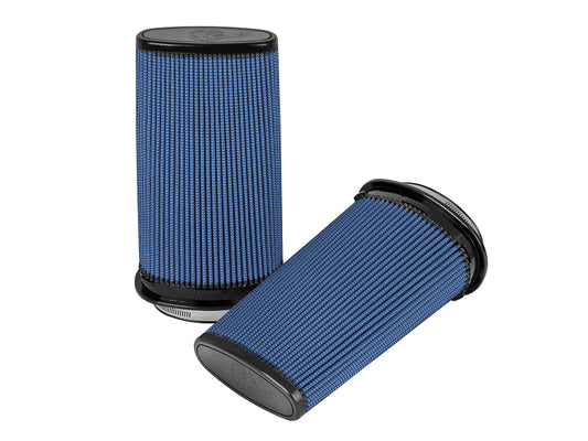 aFe Momentum Replac Air Filter w/Pro 5R Media (Pair) 5x2.25in F/6.25x3.75in B/5.25x2.25in T/11in H -  Shop now at Performance Car Parts