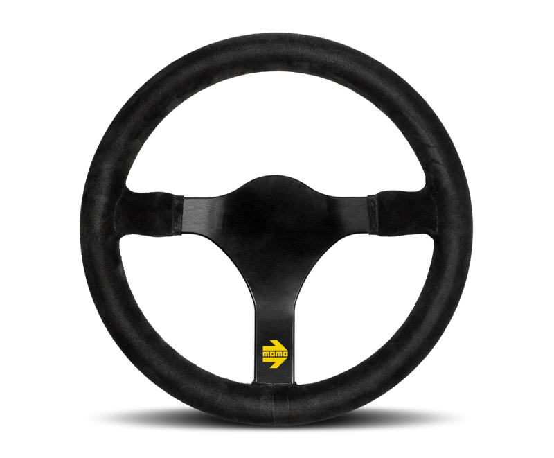 Momo MOD31 Steering Wheel 320 mm -  Black Suede/Black Spokes -  Shop now at Performance Car Parts