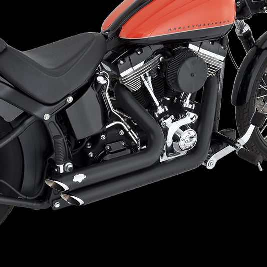 Vance & Hines HD Softail 12-17 Shortshots Staggered PCX Full System Exhaust -  Shop now at Performance Car Parts