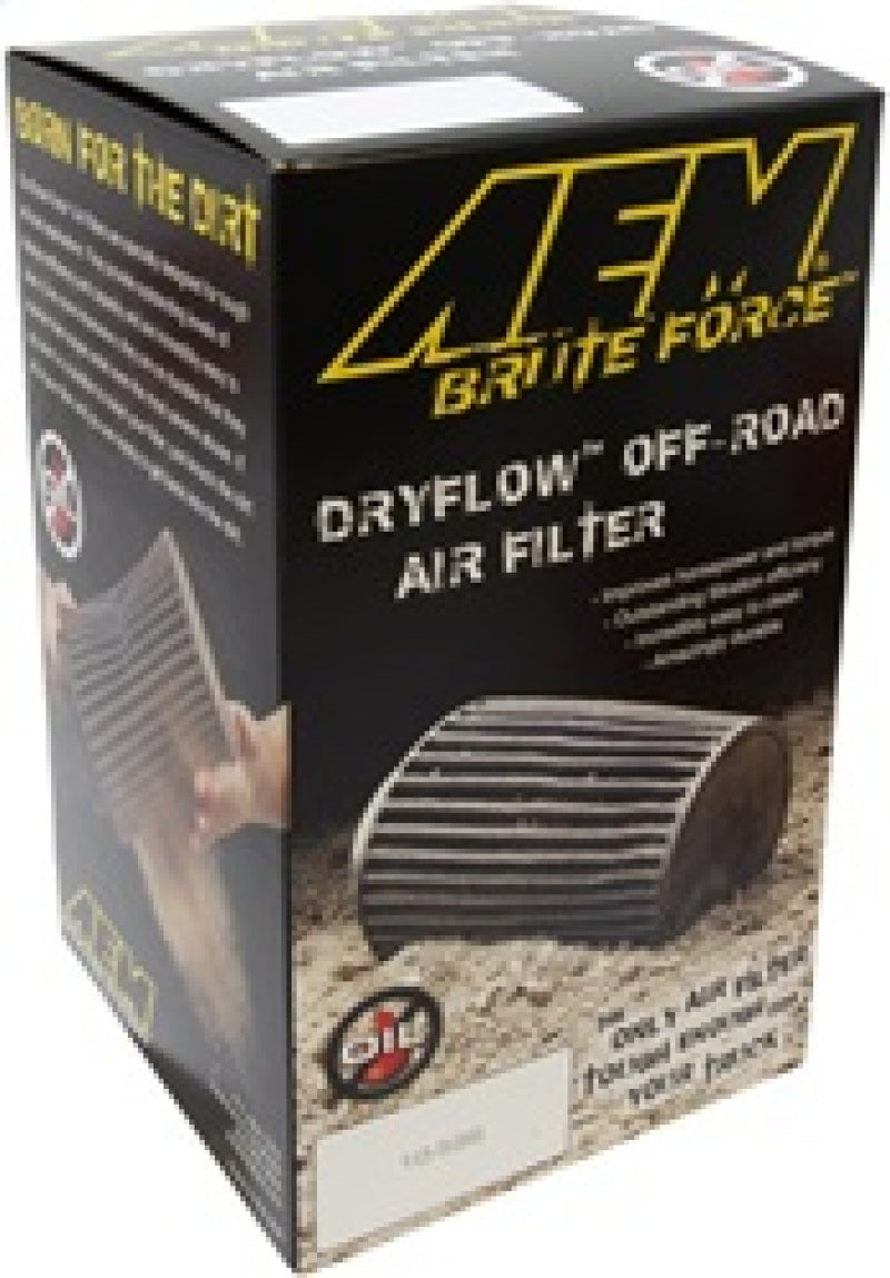 AEM Dryflow 4in. X 9in. Round Tapered Air Filter - Performance Car Parts