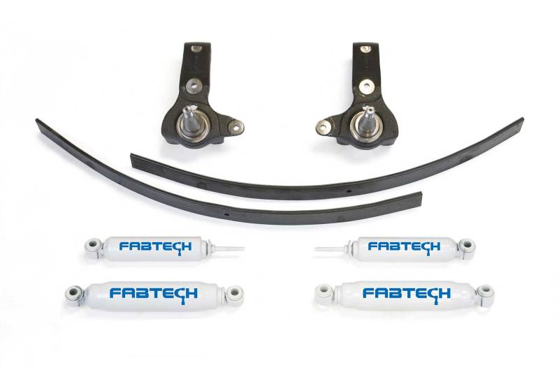 Fabtech 95.5-04 Toy Tacoma 5 Lug 2WD 3in Spindle Sys w/Perf Shks -  Shop now at Performance Car Parts