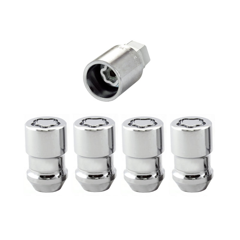 McGard Wheel Lock Nut Set - 4pk. (Cone Seat) M12X1.5 / 19mm & 21mm Dual Hex / 1.46in. L - Chrome -  Shop now at Performance Car Parts