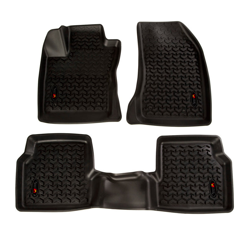 Rugged Ridge Floor Liner Front/Rear Black 2018-2019 Jeep Compass -  Shop now at Performance Car Parts