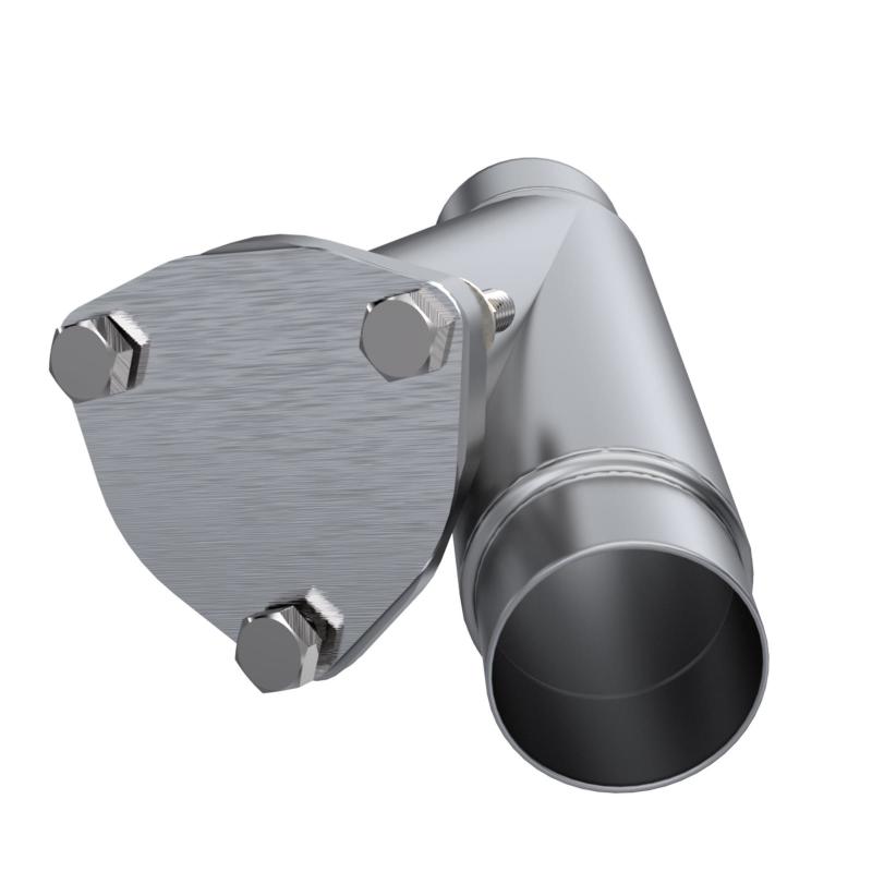 QTP 2.25in Weld-On QTEC Exhaust Cutout Y-Pipe -  Shop now at Performance Car Parts