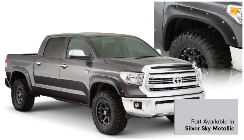 Bushwacker 16-18 Toyota Tundra Fleetside Pocket Style Flares 4pc 66.7/78.7/97.6in Bed - Silver Sky -  Shop now at Performance Car Parts