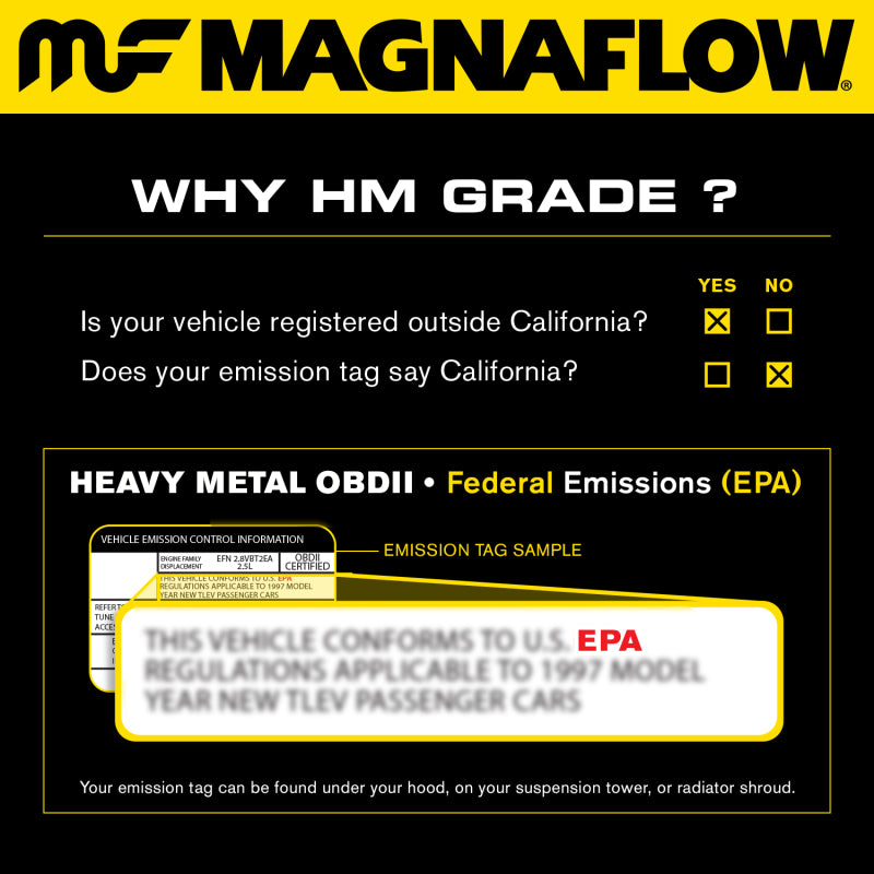 MagnaFlow Conv DF 97-99 Jeep Wrangler 4.0L -  Shop now at Performance Car Parts