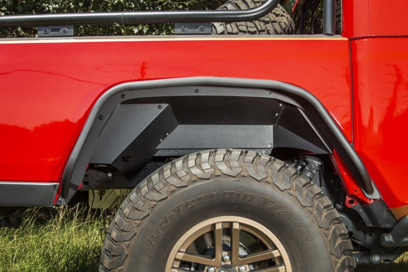 Rugged Ridge Inner Fender Liners Rear Aluminum Black 20-21 Jeep Gladiator JT -  Shop now at Performance Car Parts