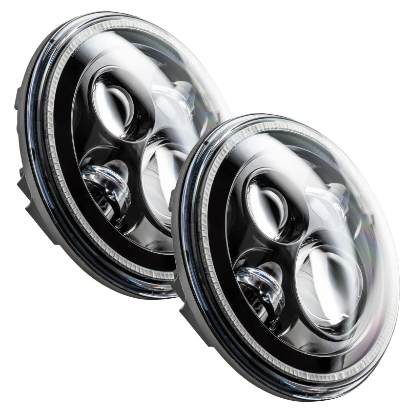 Oracle 7in High Powered LED Headlights - Black Bezel - ColorSHIFT -  Shop now at Performance Car Parts