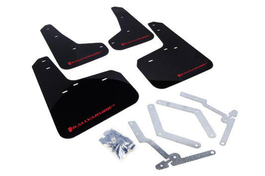 Rally Armor 12-19 Ford Focus ST / 16-19 RS Black Mud Flap w/ Red Logo -  Shop now at Performance Car Parts