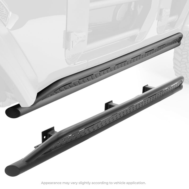 Go Rhino 21-24 Ford Bronco 4WD 4dr (Excl. Bronco Sport) Frame Mount Sliders - Tex. Blk -  Shop now at Performance Car Parts