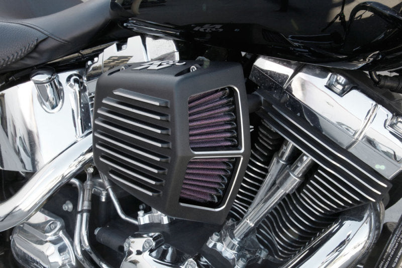 K&N Street Metal Intake System for 01-16 Harley Davidson Softail/Dyna - Shaker Black -  Shop now at Performance Car Parts