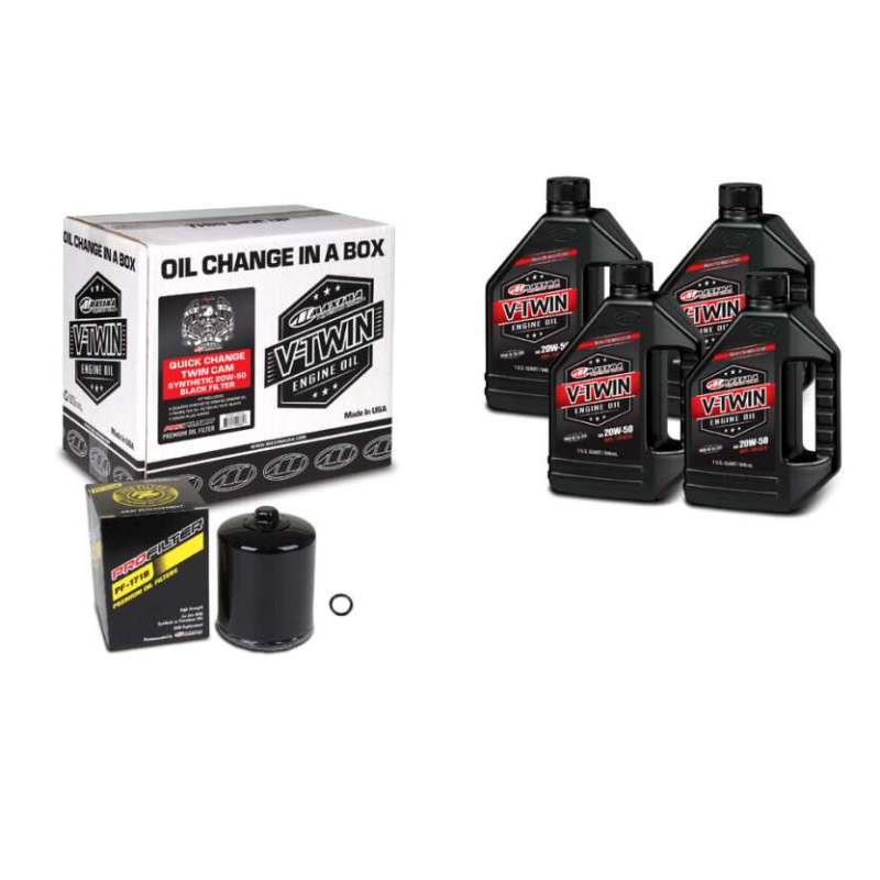 Maxima V-Twin Quick Change Kit Synthetic w/ Black Filter Twin Cam -  Shop now at Performance Car Parts