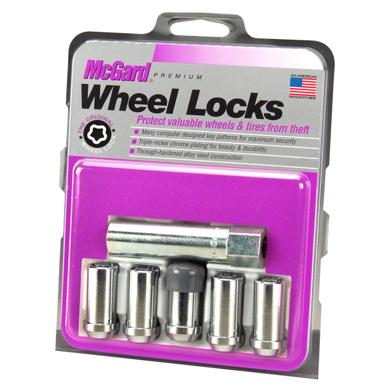 McGard Wheel Lock Nut Set - 5pk. (Tuner / Cone Seat) 1/2-20 / 13/16 Hex / 1.60in. L. - Chrome -  Shop now at Performance Car Parts