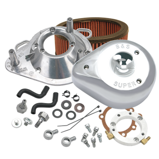 S&S Cycle 93-06 BT w/ Stock CV Carburetors Teardrop Air Cleaner Kit
