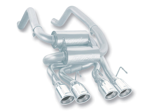 Borla 05-08 Corvette Convertible/Coupe 6.0L/6.2L 8cyl SS S-Type Exhaust (REAR SECTION ONLY) - Performance Car Parts