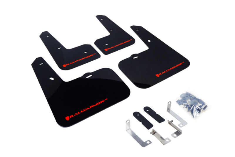 Rally Armor 12-18 Hyundai Veloster Black UR Mud Flap w/ Red Logo -  Shop now at Performance Car Parts