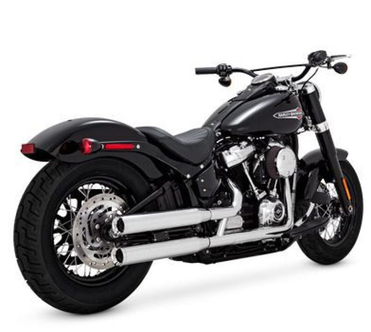 Vance & Hines HD Softail 18-22 Eliminator S/OS Chrome Slip-On Exhaust -  Shop now at Performance Car Parts