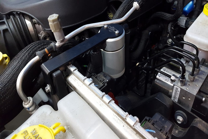 J&L 12-17 Jeep Wrangler JK 3.6L Passenger Side Oil Separator 3.0 - Clear Anodized -  Shop now at Performance Car Parts