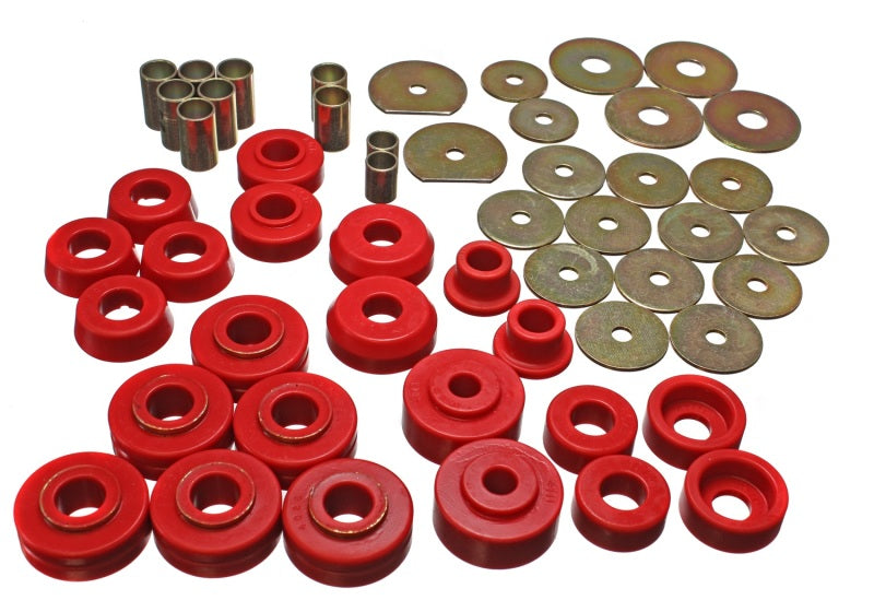 Energy Suspension 65-70 Impala/Caprice Red Body Mount Set -  Shop now at Performance Car Parts